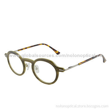 Retro Oval Round Circle Frame Hippie Eyeglasses